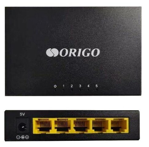 ORIGO Сетевое оборудование OS1205 A1A Неуправляемый коммутатор 5x100Base-TX корпус металл