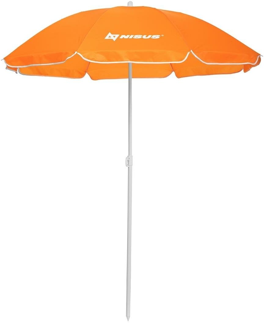Зонт пляжный d 1,6м прямой оранжевый (19/22/170Т) (N-160) NISUS