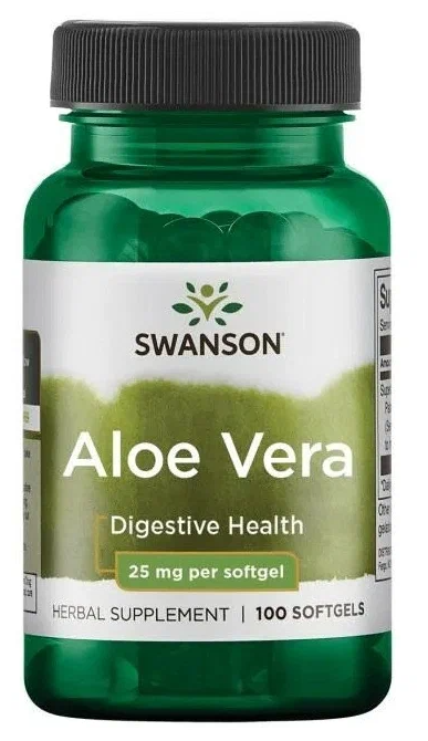 Aloe Vera, 25 мг, 140 г, 100 шт.