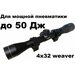 Оптический прицел Target Optic 4х32 с кронштейном для Магнум пневматики (weaver)