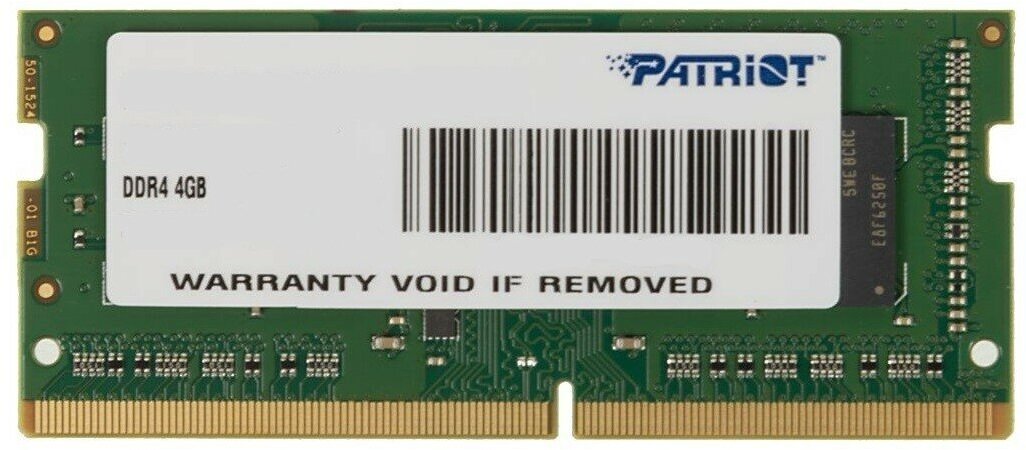 Оперативная память PATRIOT MEMORY Patriot SO-DIMM DDR4 4Gb 2400MHz pc-19200 SL (PSD44G240081S) - фотография № 7