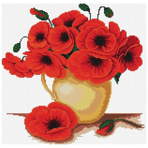 фото Набор для вышивания белоснежка 6015-14 кувшин с маками