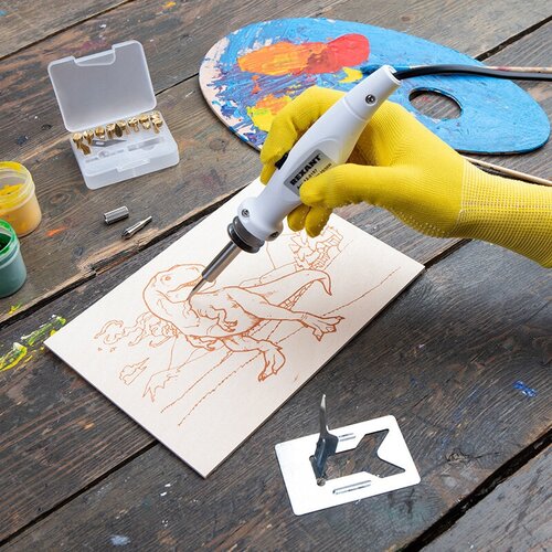 Прибор для выжигания и пайки REXANT c 21 насадкой 2050 Вт 222900₽