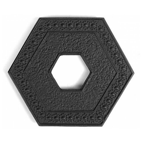 фото Чугунная подставка iwachu под чайник 13,5х15см. (шестиугольник, черный)