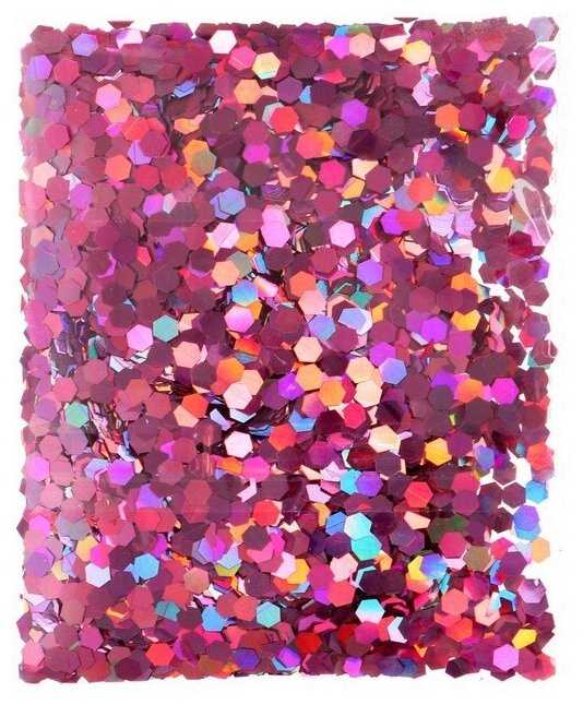 Наполнитель для шара Страна Карнавалия "Конфетти шестиугольник", 3 мм, 10 г, цвет розовый