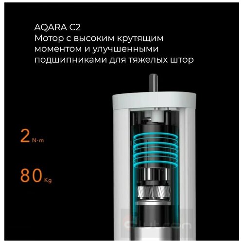 Электрокарниз AQARA C2, 290 см (полный комплект, Zigbee+Apple HomeKit)