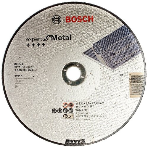 Круг отрезной Bosch металл Ф230х3 (324)