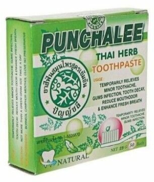 Punchalee Растительная зубная паста / Thai Herb Toothpaste, 25 грамм