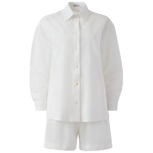 Пижама женская (сорочка, шорты) MINAKU: Home collection цвет белый, р-р 50