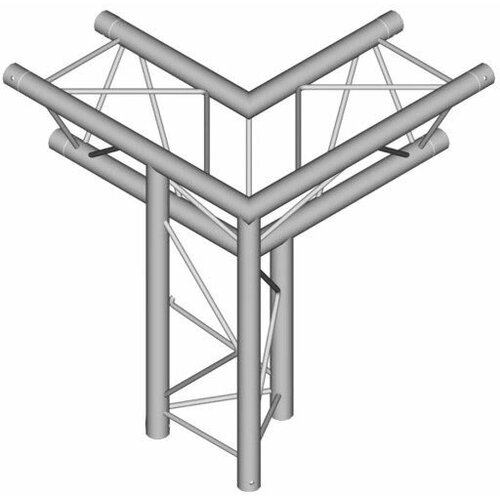 Dura Truss DT 23-С33LD узел стыковочный 3-х лучевой, 90 градусов, сечение 220 х 220 мм, длина сторон 50 см