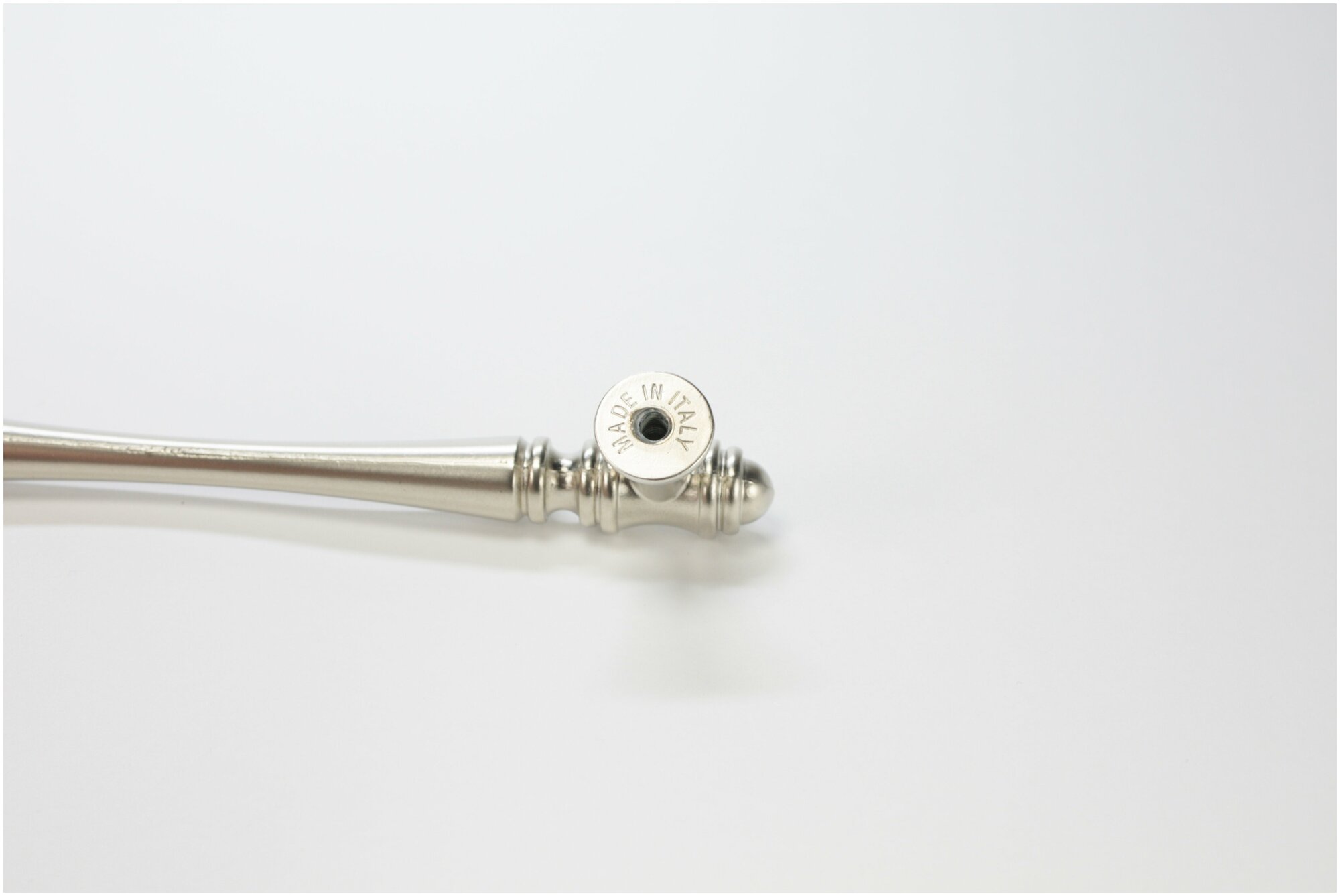 Ручка мебельная скоба Белладжио 128мм ROBERTO MARELLA Матовый никель - фотография № 4