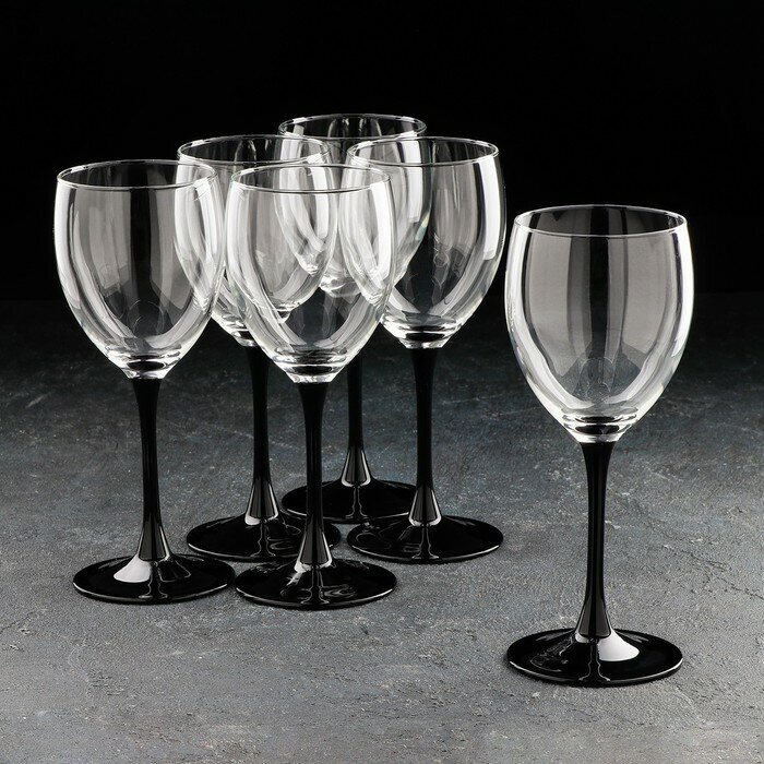 Luminarc Набор стеклянных бокалов для вина «Домино», 350 мл, 6 шт