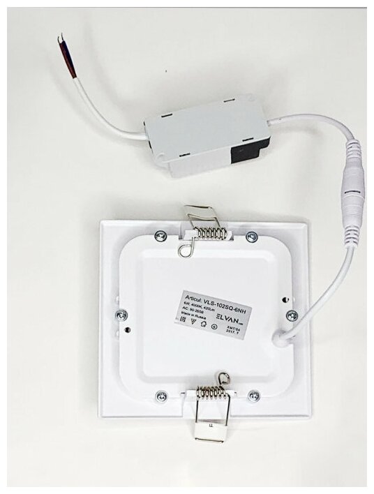 102SQ-6W-3000K-Wh Cветильник светодиодный встраиваемый