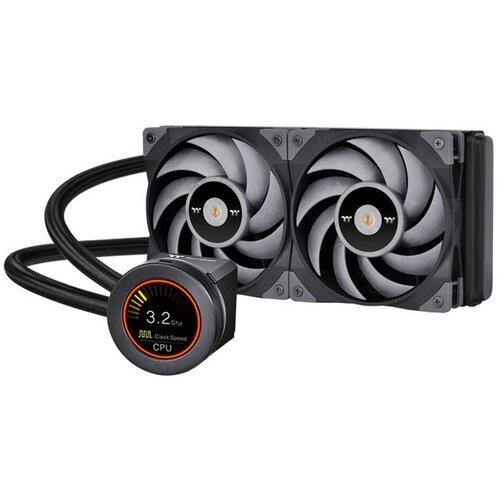 Жидкостная система охлаждения Thermaltake TOUGHLIQUID Ultra 240 (CL-W322-PL12GM-B) All-In-One Liquid Cooling System, система водяного охлаждения thermaltake toughliquid ultra 420 черный