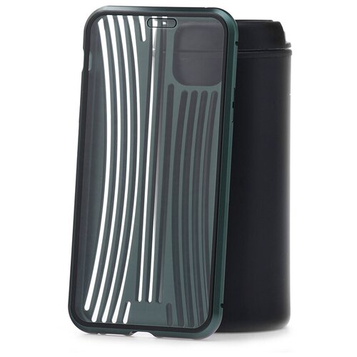 фото Чехол на айфон 11 pro max kruche metal suitcase dark green кruче