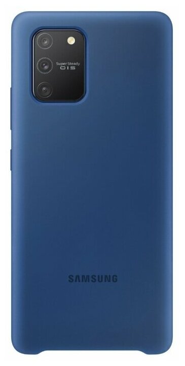 Чехол-накладка Silicone Cover для смартфонов SAMSUNG Galaxy S10 Lite, EF-PG770TLEGRU, синий