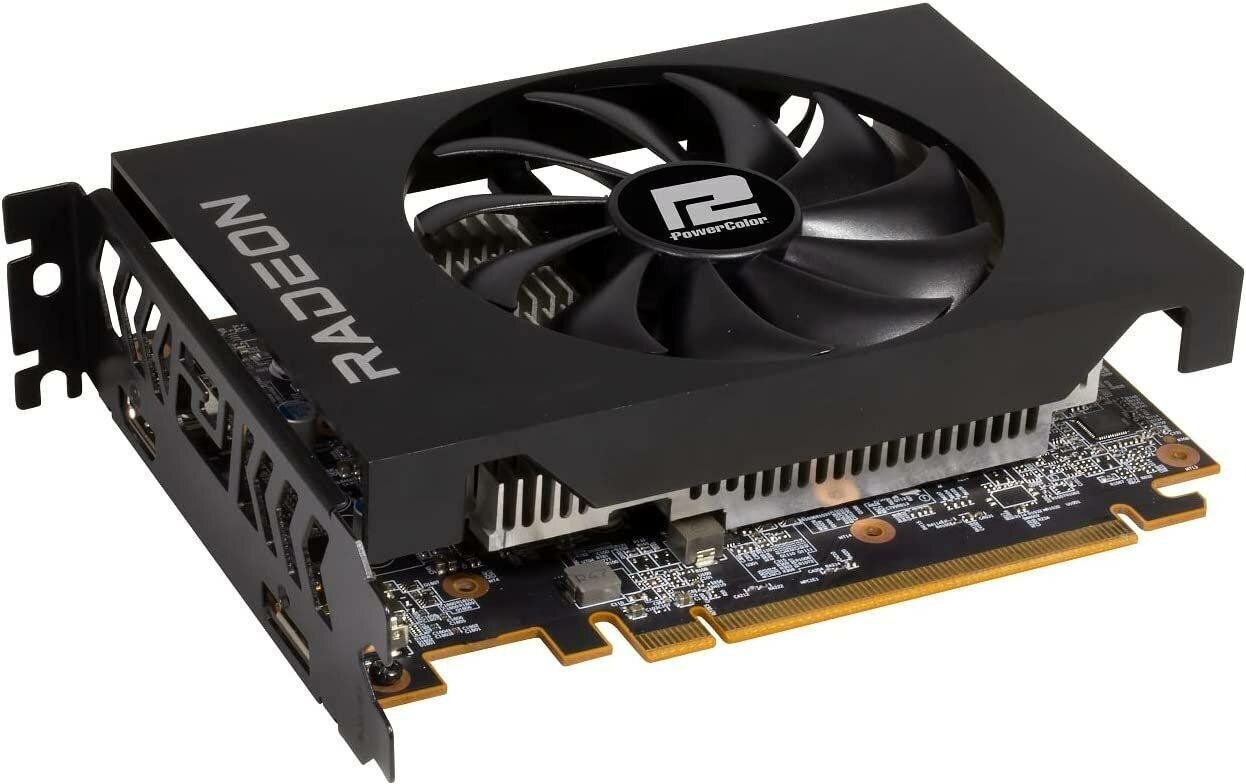 Видеокарта PowerColor AMD Radeon RX 6400 Low Profil (AXRX 6400 LP 4GBD6-DH) - фото №11