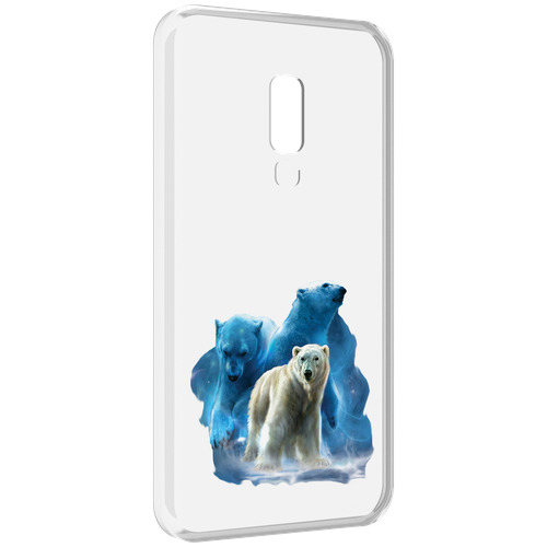 Чехол MyPads полярный медведь для Meizu 15 задняя-панель-накладка-бампер