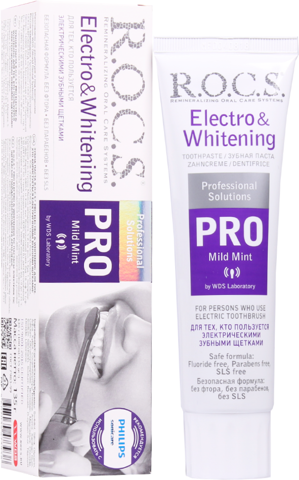 R.O.C.S. Зубная паста Electro & Whitening Mild Mint, 74 г (R.O.C.S., R.O.C.S. ) - фото №16