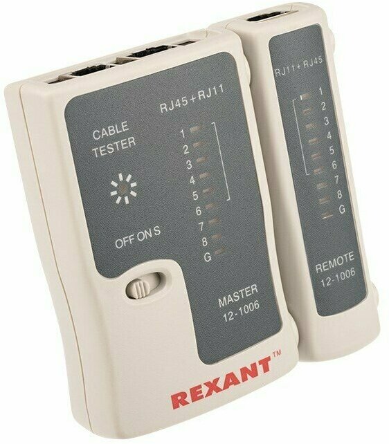 Мультиметры Rexant Тестер кабельный RJ-45+RJ-11 468 REXANT