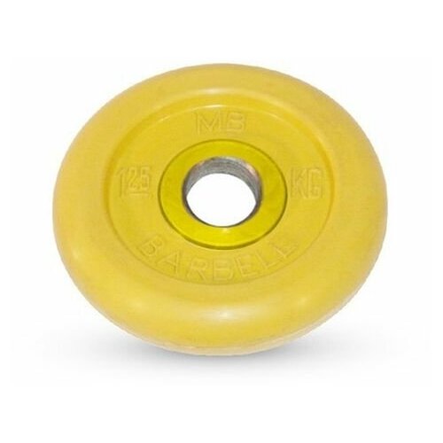 фото Диск обрезиненный "barbell" d 51 мм цветной 1,25 кг mb barbell