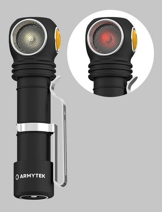 Налобный фонарь ArmyTek Wizard C2 WR Magnet USB (Теплый и красный свет) черный - фотография № 6