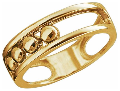 Кольцо Эстет, желтое золото, 585 проба, размер 20