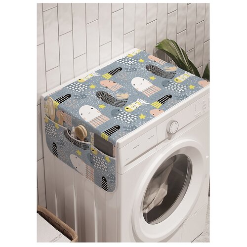 фото Органайзер для хранения "медуз постигло счастье" на стиральную машину, 45x120 см ambesonne