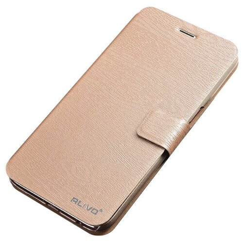 фото Чехол-книжка mypads для huawei enjoy 8 plus водоотталкивающий с мульти-подставкой золотой