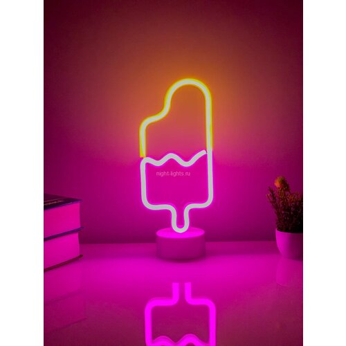 Неоновый светильник Эскимо