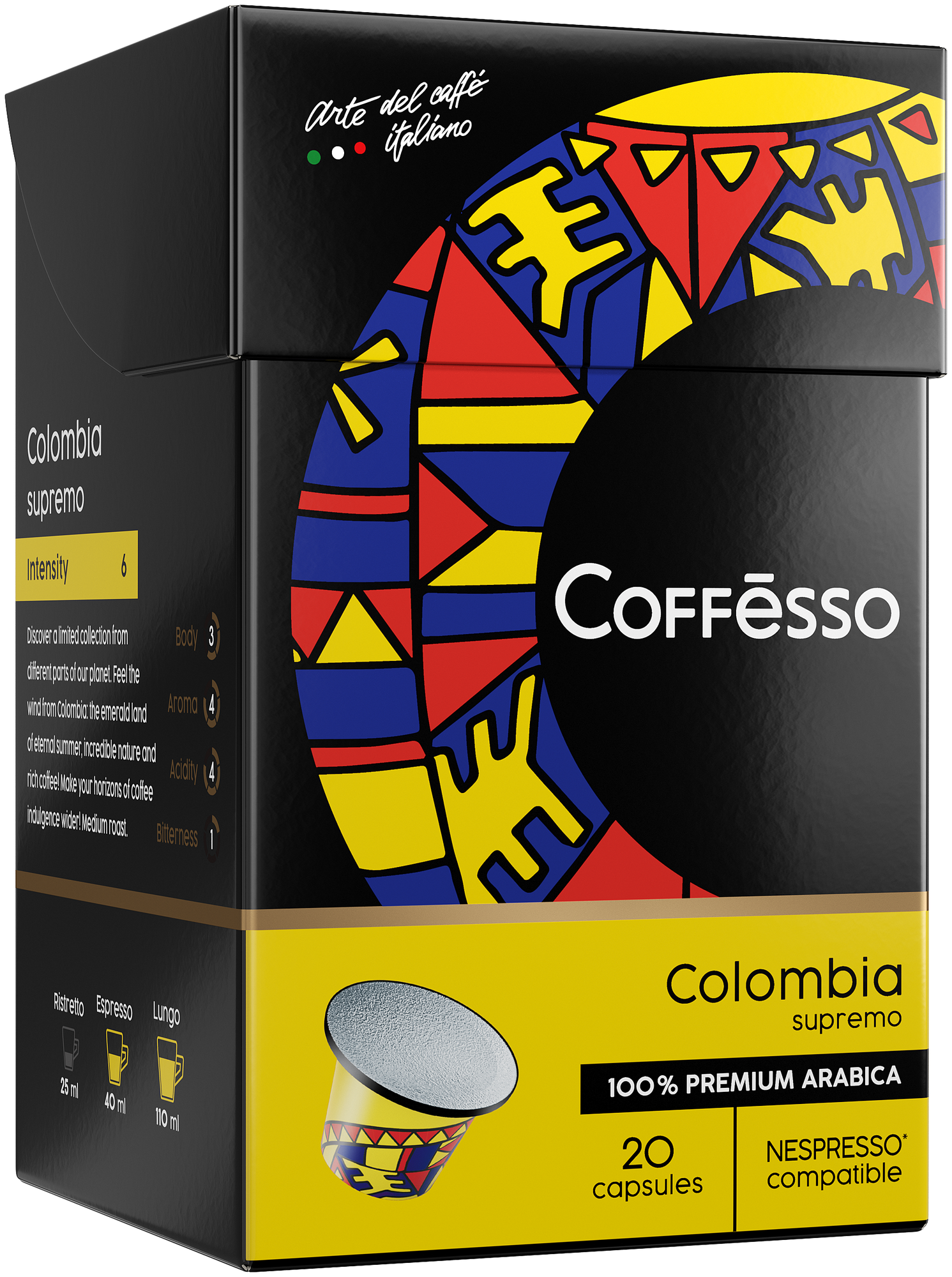 Кофе Coffesso "Colombia" капсула 100 гр, 20 шт по 5 гр - фотография № 3
