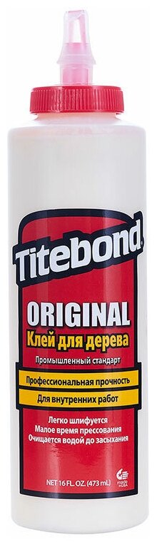 Titebond Original WOOD GLUE Столярный клей (тюбик, 473 мл)