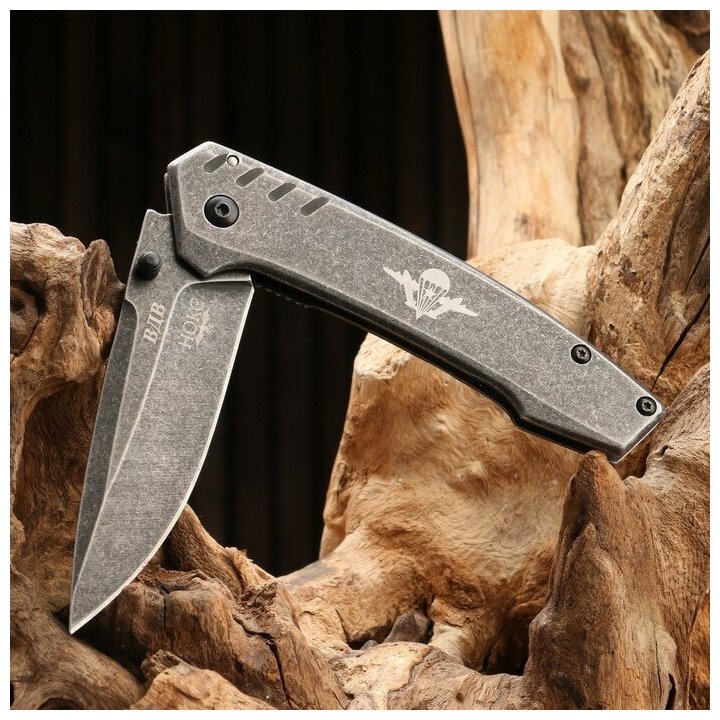 Нокс Нож складной "ВДВ" сталь - D2, рукоять - G10, 20 см