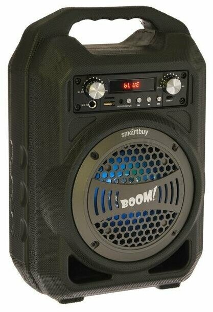 Smartbuy Портативная колонка Smartbuy BOOM, 9 Вт, Bluetooth, MP3-плеер, FM-радио, черная