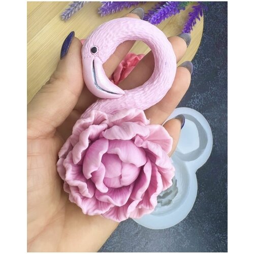 Кондитерский силиконовый молд фламинго, к 8 марта