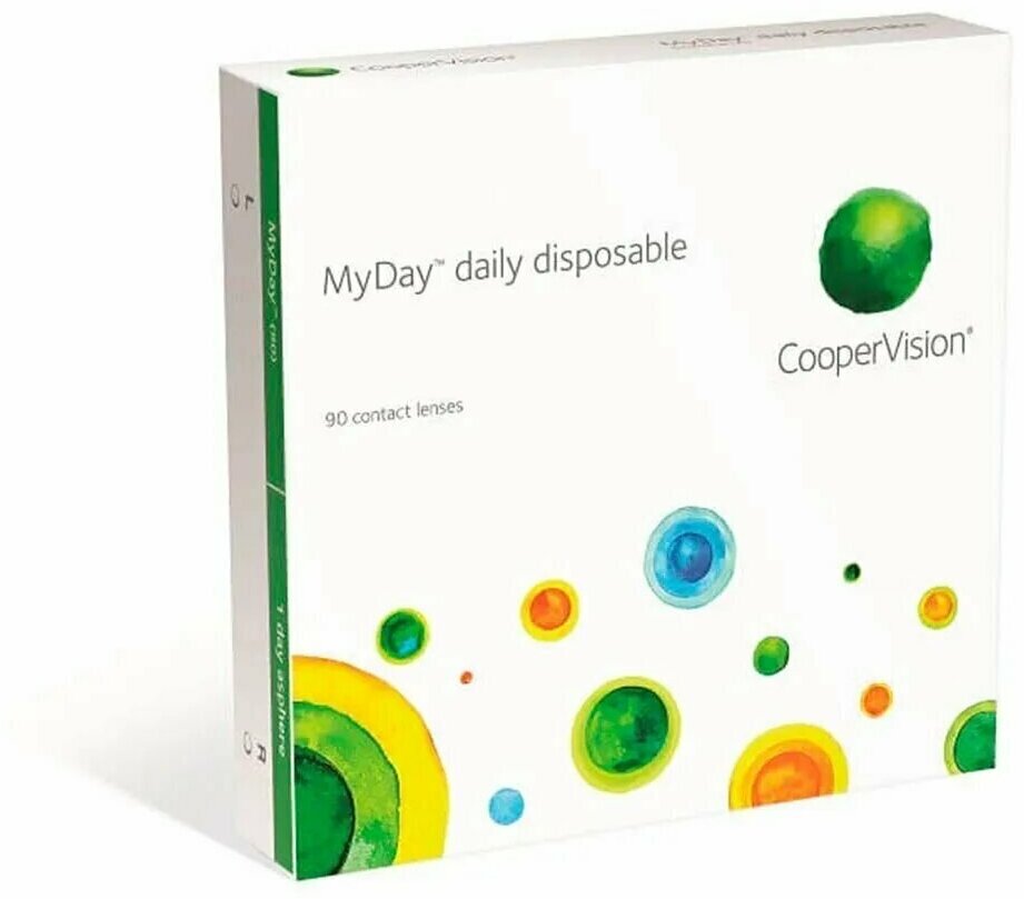 "Контактные линзы CooperVision MyDay Daily Disposable (90 линз) -10.50 R 8.4, однодневные, прозрачные"