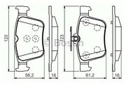 BOSCH дисковые колодки задние 0986494658