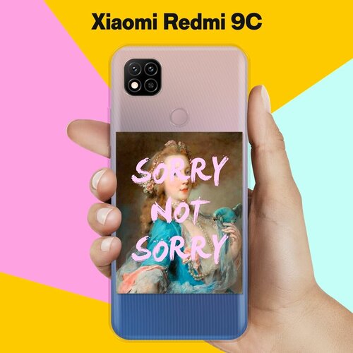 Силиконовый чехол Sorry на Xiaomi Redmi 9C матовый силиконовый чехол good morning my darling на xiaomi redmi 9c сяоми редми 9c