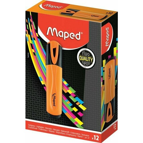 Маркер-выделитель Maped Fluo Peps Classic, оранжевый