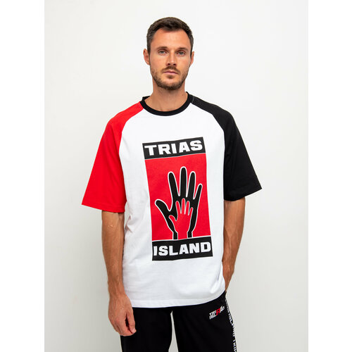 фото Футболка triasisland, размер xl, черный, красный