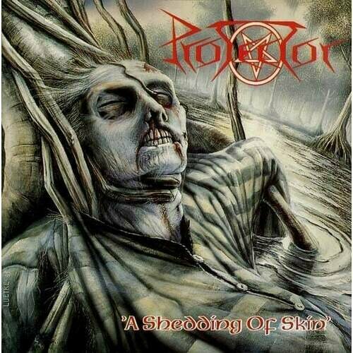 Виниловая пластинка Protector – A Shedding Of Skin (coke bottle green w/ white, red & blue multi splatter) LP