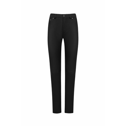 Брюки  YULIAWAVE, прилегающий силуэт, повседневный стиль, карманы, размер M, черный