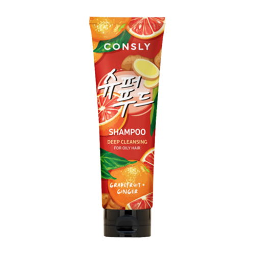 Глубокоочищающий шампунь с экстрактами грейпфрута и имбиря [Consly] Grapefruit  & Ginger Shampoo Deep Cleansing