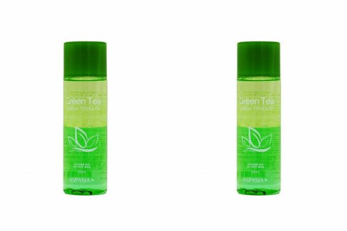 ASPASIA Средство для удаления макияжа с глаз и губ с зеленым чаем Lip & Eye remover green tea, 100 мл, 2 шт