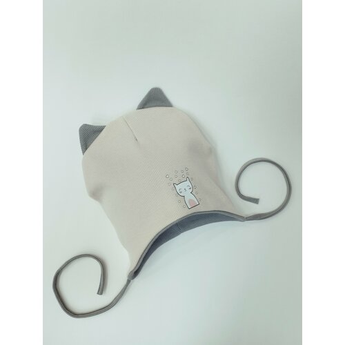 фото Шапка мой ангелок, размер 46-48, бежевый