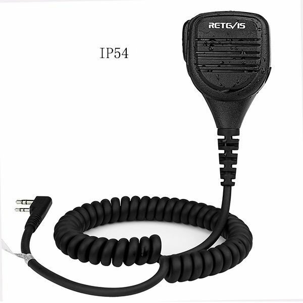 Водонепроницаемая тангента Retevis RS-112 IP54, с возможностью подключения дополнительной гарнитуры, подходит для Kenwood Baofeng 5R / 82 — фото 4