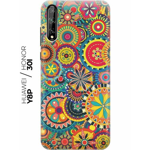 RE: PA Чехол - накладка ArtColor для Huawei Y8p / Honor 30i с принтом Яркий узор re pa чехол накладка artcolor для huawei y8p honor 30i с принтом розовые цветы