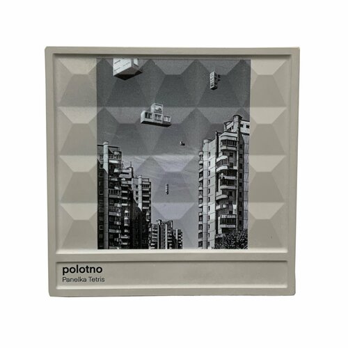 Магнит забор ПО2 из гипсобетона с принтом Панелька-тетрис 2