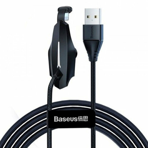 кабель baseus fish eye spring data cable usb to usb type c 2 a 1 м цвет черный catsr 01 Кабель для зарядки смартфона Baseus Stylish Colorful Sucker Cable USB for Lightning 1,5A 2m (Черный)