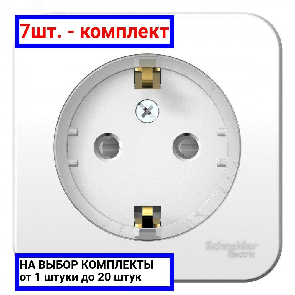 фото Розетка Systeme Electric BLNRA111111 Blanca, 16 А, с защитной шторкой, с заземлением